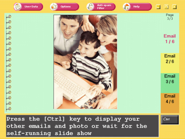 A FamilyMail Email Program Screenshot